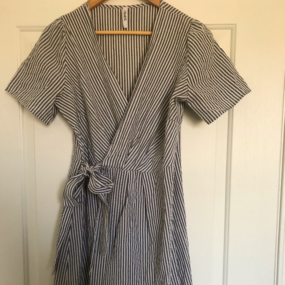 Nantucket Seersucker Wrap Dress